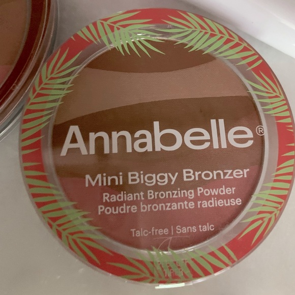 NWT Annabelle Biggy Bronzer + mini bronzer + pink lip gloss - Picture 3 of 6